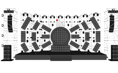 现代舞台草图大师模型，舞台SU模型下载