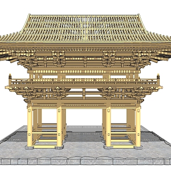 中式古建民俗草图大师模型下载，古建民俗su模型下载