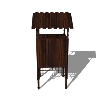 现代垃圾桶草图大师模型，垃圾桶SKB文件下载