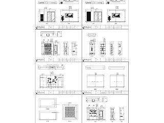 满庭芳中式风格CAD施工图套图，CAD建筑图纸下载