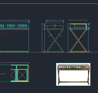 原创的办公家具CAD，家具CAD建筑图纸下载