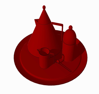 餐具草图大师模型，餐具sketchup模型下载