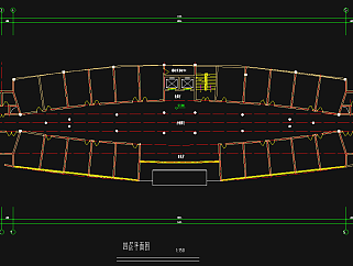 娱乐阳光厅综合楼CAD施工图，综合楼CAD建筑图纸下载