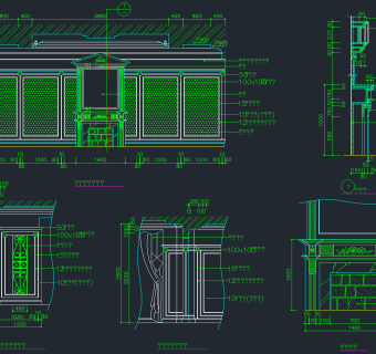 整套饭馆CAD图库，饭馆CAD施工图纸下载
