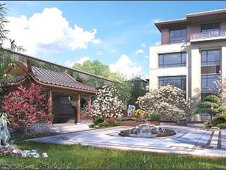 原创全套新中式别墅景观庭院建筑CAD设计图纸，别墅建筑设计施工图纸下载