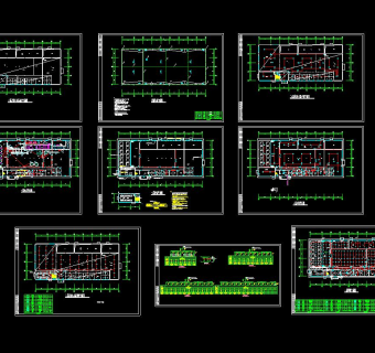 厂房电气设计施工图CAD图纸