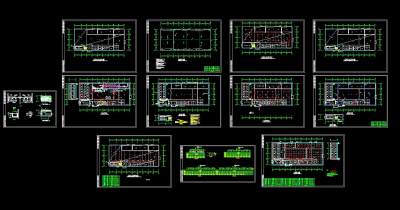 厂房电气设计施工图CAD图纸
