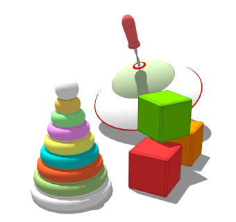 现代儿童智益玩具草图大师模型，玩具su模型下载