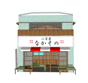 现代店面草图大师模型，店面SKB文件下载