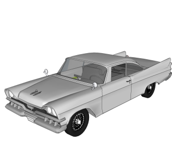 现代汽车免费su模型，现代汽车sketchup模型，汽车su素材下载