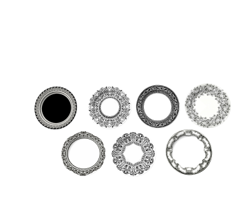 欧式餐盘草图大师模型，餐具sketchup模型下载