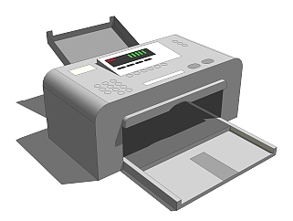 现代打印机su模型，日用<em>电器</em>skb文件下载