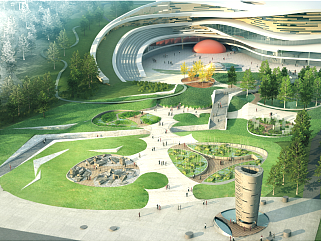 艺术型地质公园博物馆景观概念设计案例