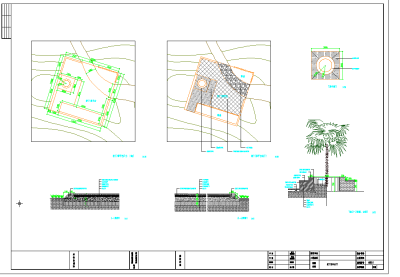 某绿地公园景观设计施工图,cad建筑图纸免费下载