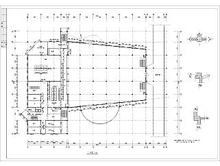 食堂平面布置设计图CAD图纸下载