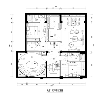 祥细客厅卧室家装户型图三居CAD，免费下载