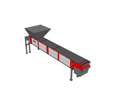 现代螺旋输送机草图大师模型，输送机sketchup模型下载