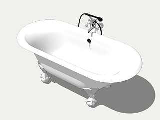 现代<em>浴缸</em>草图大师模型，<em>浴缸</em>su模型下载