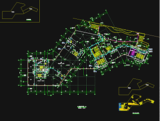 商业广场建筑施工图，商业广场CAD施工图纸下载