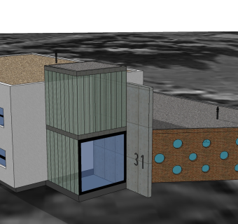 柯布西耶作品现代住宅草图大师模型下载