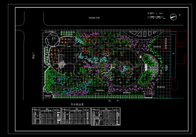 小区园林景观图CAD施工图，园林景观CAD施工图纸下载