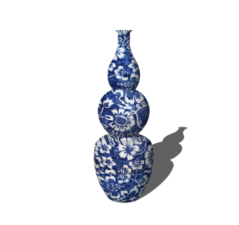 现代瓷器SU模型，瓷器SKP模型下载