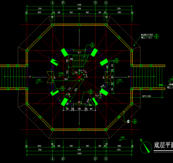古塔建筑CAD施工图，古建筑CAD建筑施工图下载