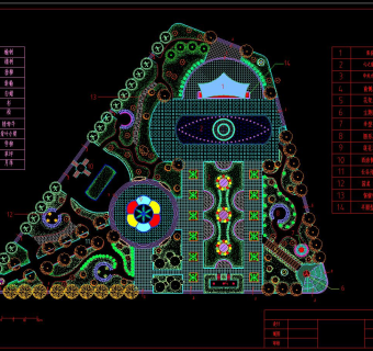 小广场景观设计CAD图纸