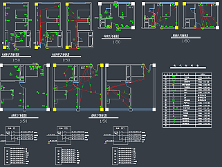 全套酒店电气系统图CAD图纸，酒店电气施工图dwg文件下载