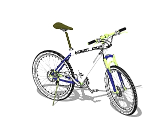 现代<em>山地</em>自行车 skb模型，su模型下载
