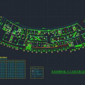 现代商场CAD施工图，商场CAD建筑图纸免费下载