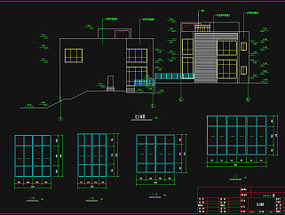 奢华欧式别墅CAD施工图，别墅CAD建筑工程图下载