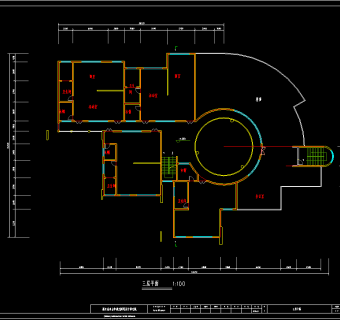 异型创意幼儿园cad施工图，幼儿园cad图纸下载