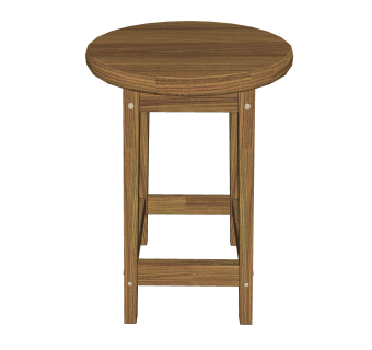 现代实木吧椅sketchup模型，椅子草图大师模型下载