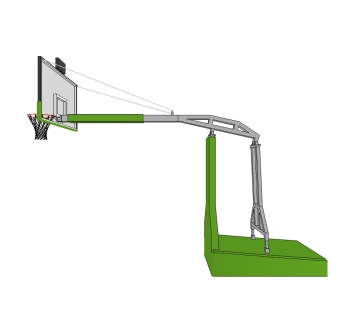 篮球架草图大师模型，篮球架SU模型下载