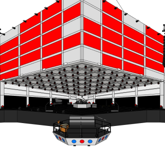 现代艺术舞台草图大师模型，舞台sketchup模型下载