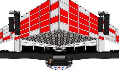 现代艺术舞台草图大师模型，舞台sketchup模型下载