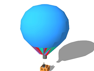 现代<em>热气球</em>草图大师模型，<em>热气球</em>SKP模型下载