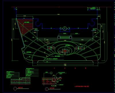会所前广场cad设计图纸，会所前广场cad建筑图纸下载