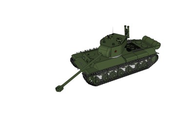 苏联KV-1重型坦克su模型，苏联KV-1重型坦克sketchup下载