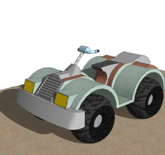精品儿童玩具车sketchup模型集下载