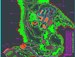 西山公园<em>设计施工</em>图，小型公园CAD<em>建筑图纸</em>下载