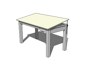    现代 简约 桌子草图大师模型， 桌子sketchup模型下载