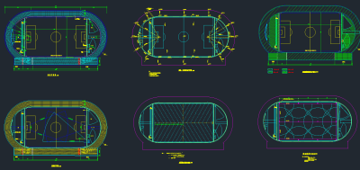 足球场CAD施工图下载、足球场dwg文件下载
