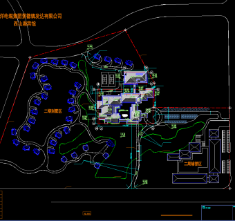 现代西山湖宾馆CAD施工图，宾馆CAD建筑图纸下载