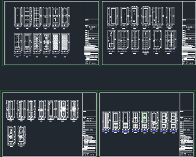 欧式门CAD大全，门CAD施工图纸下载