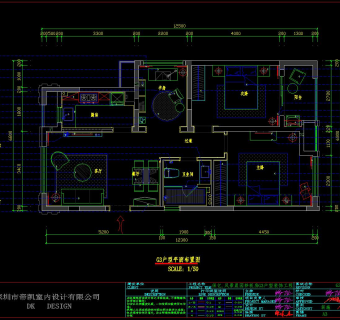 现代风格样板房CAD施工图，CAD建筑图纸免费下载