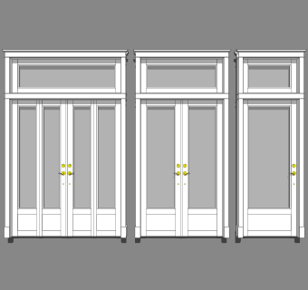 欧式门草图大师模型，欧式门SU模型下载
