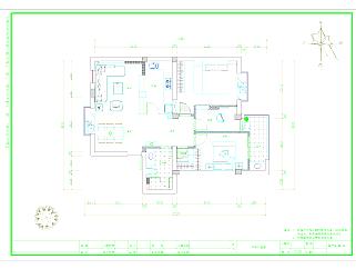 现代温馨家装免费CAD施工图下载