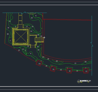 碧水天源别墅景观施工图 ，cad建筑图纸免费下载[CAD图纸